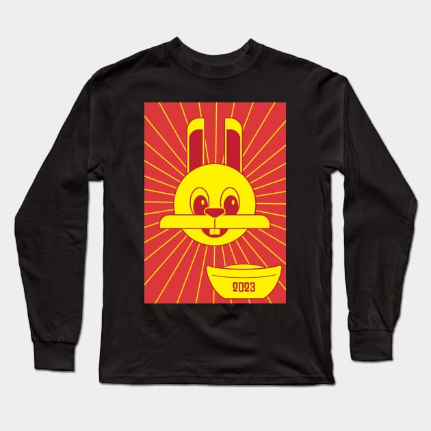 Year of the Rabbit Long Sleeve T-Shirt by TheRatbagCo